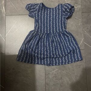 Polo by Ralph Lauren Navy and White Casual Kids Dress